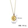 Colgante de bolsa de la suerte de gran venta palabra de fortuna para el cabello redondo collar de mujer accesorios de temperamento oro refinado collar de joyería colgante