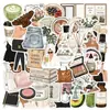 [Colección] Pegatinas de chica autodisciplinada, estilo coreano, fundas de teléfono frescas y minimalistas, pegatinas decorativas impermeables para diarios, al por mayor