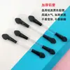 Atacado Cabo Transparente Pincel de Sombra Double-ended Pincel para Olhos Ferramenta de Maquiagem Cotonete de Látex Algodão Pincel de Beleza Pincel para Sombra