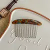 Pente de Cabelo Fofo com Coroa Alta Pente Invertido Presilha Exquisita para Franja Lateral Domador de Fios Rebeldes de Alta Qualidade Presente Cultural Criativo