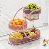 Mesa de Centro da Sala de Estar Bandeja de Frutas Exibidor de Lanches Rack de Armazenamento Mesa de Jantar em Casa Rack de Armazenamento de Doces e Frutas Secas Cesta de Frutas Multicamadas
