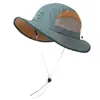 Sombrero de Pescador Transpirable con Bloques de Color para Mujer, Sombrero de Sol de Verano con Sombra, UPF50+, para Exteriores, Montañismo, Ciclismo, Ala Ancha, Secado Rápido