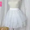 Vestido Corto Blanco y Negro Falda de Ballet/Vestido de Boda Pequeño Faldón de Media Longitud/Falda de Estudiante Princesa Vestido de Sirvienta