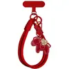 Lanyard Rojo Año del Caballo Nuevo Lanyard de Muñeca para Teléfono Accesorio Parche de Caballo Rojo con Separador Lanyard