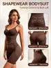 Body Modelador Europeu e Americano Transfronteiriço com Alça Fina de Espaguete Feminino Controle de Barriga Levanta Bumbum Cinta Pós-parto Modeladora Body Peça Única