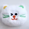 Pingente de Gato Cartoon Pequena Boneca Acessórios Expressão Fofa Gato de Pelúcia Bolinhas Broche de Gato Roupas Bolsa Boneca Decorativa