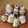 Boneca gato de batata de Guizhou acessórios DIY lembrança coroa de cabelo prateada chapéu étnico Miao chapéu tiara de chifre de vaca borboleta