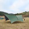 Tienda de campaña Habi para exteriores, gruesa, revestida de plata, para varias personas, para acampar, barbacoa, toldo, protección solar, resistente a la lluvia