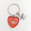Fábrica de Origem Chaveiro de Futebol Americano NFL Pingente Eu amo Time de Futebol Fornecimento Exclusivo Transfronteiriço