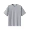 Camiseta de Verano Blanca Bordada Transfronteriza Estilo Americano Moderna para Hombre de Manga Corta al por Mayor Algodón Puro Pesado 260g Pedido Personalizado