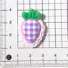 Encaje Tartán Fresas Resina Accesorios DIY Pegamento Crema Llavero Funda de Teléfono Pasador Joyería Materiales Mayoreo