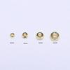 Conservación del color espaciador de oro de 18k pieza de rueda redonda cortada cuentas sueltas hecho a mano diy pulsera collar accesorios con cuentas al por mayor