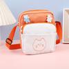 Bolso de hombro estilo coreano para estudiante, bonito bolso cruzado de tela de nailon para chica, informal, para uso diario, combina con todo, pequeño y cuadrado.