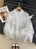 Nova camisa de seda estilo coreano 2026 para mulheres, top elegante e modelador de corpo de manga comprida em estilo chinês moderno