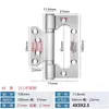 Bisagra Negra Silenciosa de Acero Inoxidable 304 con Rodamiento, 4 pulgadas 5 pulgadas para Puertas de Madera, Sin Necesidad de Ranurar, Bisagra Engrosada