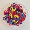Coloridos pasadores de pelo de pulgar estilo coreano para niños y niñas, lindas diademas, dulces cordones para el pelo de niños, gomas elásticas de alta elasticidad, accesorios para el pelo