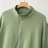 Sudadera deportiva con cuello alto y cremallera estilo coreano para mujer, nueva colección otoño 2026, top exterior holgado inspirado en la dopamina para mujer