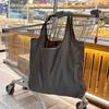 Bolsa de Compras Portátil Simples e Fashionável de Grande Capacidade Dobrável para Supermercado Armazenamento Bolsa de Mão para Proteção Ambiental Doméstica