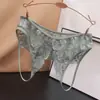 Roupa Íntima Europeia e Americana de Tamanho Grande com Abertura na Virilha para Meninas, Sexy, Não Precisa Tirar e Colocar nas Nádegas, Renda Recortada, Tentação Transparente, Calcinhas de Tamanho Grande