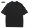 2026 Verano Cuello Redondo Marca Americana de Moda Suelta Camiseta Pesada para Hombre Lavada Vintage Balenciaga Moda Camiseta de Manga Corta Hombre