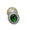 Anillo Antiguo Vintage Estilo Old Money de Hong Kong Versa, Chapado en Oro, Anillo de Lujo con Diamantes Completos para Mujer