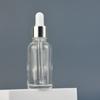 Botella de Aceite Esencial de 30ml Lista para Envío Botella Transparente Esmerilada Marrón Sub-Botella Esencia Blanqueadora Líquido para Eliminar el Acné Botella de Vidrio Gotero