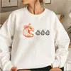 Moletom de Abóbora para Halloween Moletom com Capuz de Fantasma de Halloween Moletom de Outono Feminino Pulôver Longo Temporada de Fantasmas