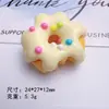 Juguete de Comida de Simulación Donut Pan de Tamaño de Bocado DIY Funda de Teléfono Pasador Goma para el Cabello Flor para Zapatos Colgante Material de Resina Lote