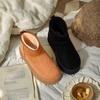 Novas Botas de Neve para Mulheres 2025, Exportação Plus Veludo e Pelo, Pantufas Quentes Plataforma com Solado Grosso, Sapatos e Botas de Algodão Sem Salto