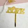 Copyright Cross Border Ins Estilo Acrílico Marcado Pastel Enchufe Día de San Valentín Amor Decoración de Pastel Acrílica Horneado