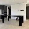 Mesa de jantar metálica italiana Porro mesa de conferência de designer mesa longa mesa de luxo luz vermelha mesa de escritório bancada de trabalho