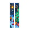 Pareados Navideños en Español Cortinas para Puerta Transfronterizas Nuevos Accesorios Europeos y Americanos Decoración de Fiesta Pareados para Puerta Tela Colgante de Nochebuena Personalización
