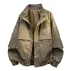 Chaqueta Retro Americana Nueva 2026 para Hombre, Chaqueta Casual Versátil para Hombre de Primavera, Ropa de Trabajo Resistente, Tallas Grandes Casuales