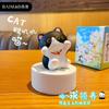 Cien Mau Estilo Original de Talla de Madera Postura de Pie Miau Miau Adornos de Muñeca de Resina Lindo Muppet Decoraciones Creativas para el Hogar y Escritorio