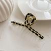 Horquilla de metal con forma de espiral para el pelo, estilo coreano elegante, con forma de espiral, para la parte trasera de la cabeza, estilo francés grande