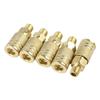 Conector rápido americano de latón niquelado 1/4NPT 10 juegos de inserto macho de rosca exterior para manguera de compresor de aire exportación estilo europeo transfronterizo