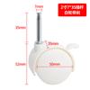 Ruedas universales de plástico blanco de 2 pulgadas al por mayor de fábrica, rueda universal, mueble, gabinete, rueda para silla de oficina, vástago, rueda universal