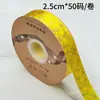 Atacado de Fábrica Fita Dourada com Folha de Ouro Rolo Grande 2,5cm Embalagem de Presente de Luxo Fita Floral Fita para Flores de Bolo