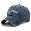 Nueva gorra de béisbol de ala corta suave y versátil de estilo vintage, sombrero moderno para hombres, gorra de béisbol bordada con letras lavadas para mujeres