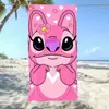Toalla de Baño Absorbente de Agua de Secado Rápido para Niños con Dibujos Animados Transfronterizos Temu Lilo y Stitch Ángel Bebé Stitch Toalla de Playa