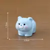 Figuras fofas e adoráveis de ursinhos, acessórios de decoração DIY para casa de bonecas, paisagem de mesa em miniatura, enfeites de carro, figuras de resina
