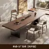 Nova Mesa de Chá de Ardósia com Textura de Madeira Sólida Estilo Chinês, Mesa de Chá de Casa de Alto Padrão, Mesa de Chá Grande para Sala de Estar, Escritório, Recepção