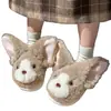 Novas Pantufas de Inverno Femininas da Moda Fofas de Algodão para Casa Gato Alemão Quentes Confortáveis com Forro de Pelúcia