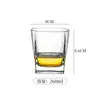 Vaso de Whisky Grabado Retro Hogareño Grueso de Vidrio para Vino al por Mayor Creativo de Vidrio para Vino Estilo Nuevo