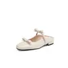 Sandalias Exteriores con Moño y Corte en Talón y Dedos 2025 Nuevos Zapatos de Mujer de Tacón Bajo 33-43 Zapatos de Exportación