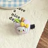 Lindo Clip de Pelo KT Cat Manzana Pato de Goma Tridimensional Ins Estilo Dulce Corazón de Chica Flequillo Clip Lateral tamaño pequeño Dibujos Animados Accesorios para el Cabello Mujer