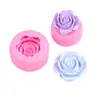 Molde de silicona de flor de gardenia y rosa para velas de yeso de aromaterapia DIY, adornos de resina y decoraciones de pastel de fondant