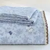 Modelo Nuevo 2026 Sábana de Hilo Puff con Borde Floral, Amigable con la Piel y Suave, Juego de Ropa de Cama para el Hogar de Tres Piezas: Sábana, Sábana ajustable y Funda de edredón