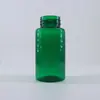 Stock Listo de Botellas de Plástico para Cuidado de la Salud, Botellas de Plástico de Gran Capacidad de 120-200 ml, Botellas Transparentes Verdes de PET de Boca Ancha