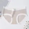 Roupa Íntima Antibacteriana para Maternidade 10A Feminina Cintura Baixa Suporte para Barriga Início, Meio e Fim da Gravidez Forro de Seda de Amora Alta Elasticidade Tamanho Grande Shorts Roupa Íntima